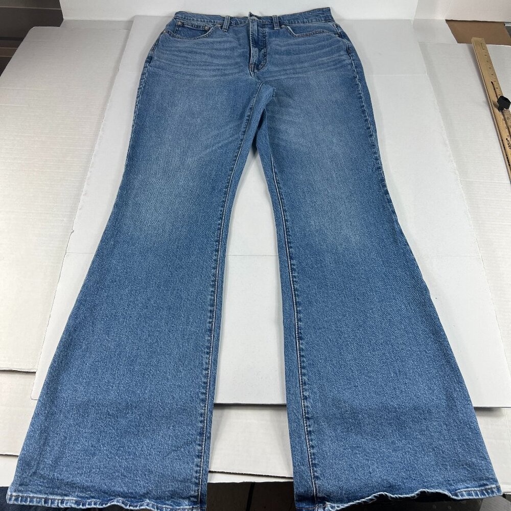 Madewell Women's Blue Flare & Wide Leg Jeans